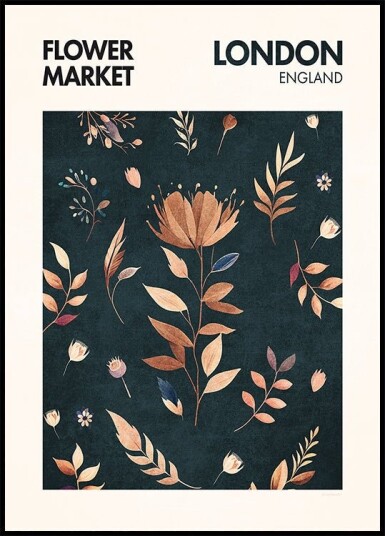 Petals in London Poster Plakat / 50x70cm Petals in London Poster Plakat / 50x70cm