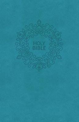 NKJV, Value Thinline Bible, Compact, Leathersoft, Blue, Red Letter, Comfort Print  Holy Bible, New