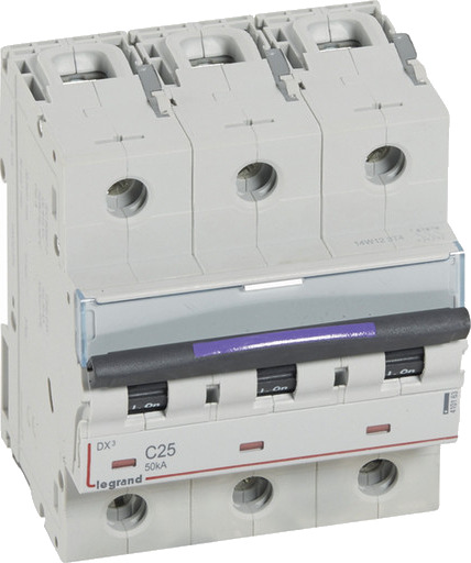 Legrand DX3 MCB automatsikring C25 3P 4.5M 50kA