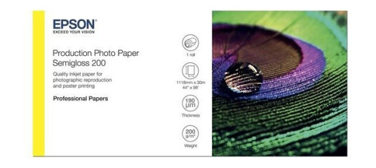 Epson Production - photo paper - semi-glossy - 1 roll(s) - Roll (111.8 cm x 30 m) - 200 g/m²