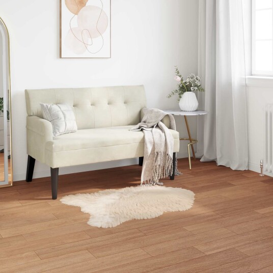 Faux Skinnmatte Tafalla Beige 60 x 90 cm Polyester