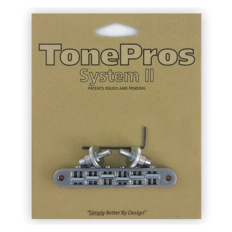Tonepros Tp6 C - Standard Tune-O-Matic Bridge Small Posts - Chrome
