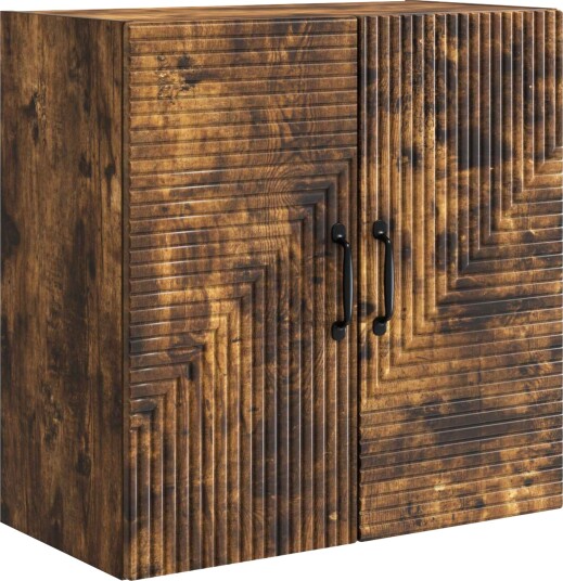 vidaXL Vegghengt skap Røkt Eik 59 x 31 x 60 cm Konstruert tre