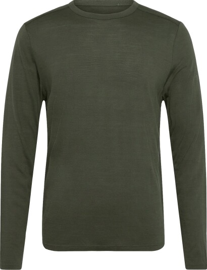 Saucony Peregrine Merino Long Sleeve - FATIGUE HEATHER - S