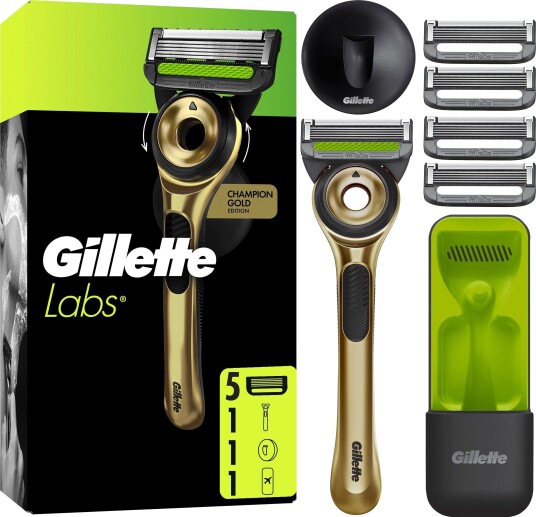 Gillette Labs Razor 5 blades + Hanger Gold Gillette Labs Razor 5 blades + Hanger Gold
