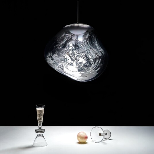 Melt LED pendellampe krom   Tom Dixon   Stue   Design   Plast   Med en lyskilde