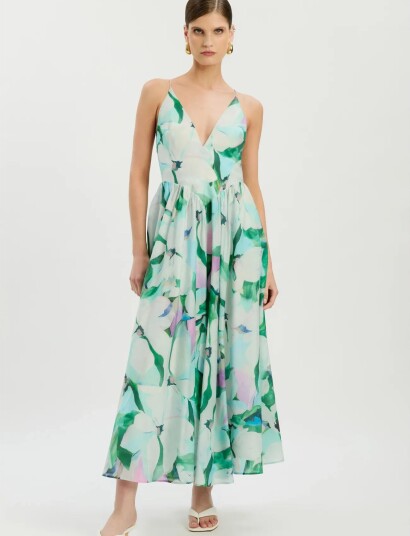 Bardot Arletha Halter Maxi Dress Green 34 Bardot Arletha Halter Maxi Dress Green 34