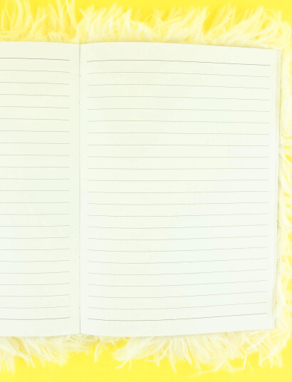 Robetoy Notebook Fluffy Happy Yeti A5 - White - ONE SIZE