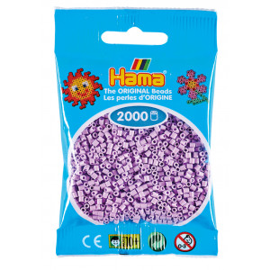 Hama Mini Perler 501-96 Pastellilla 2000 stk Hama Mini Perler 501-96 Pastellilla 2000 stk
