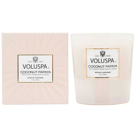 Voluspa Boxed Candle Coconut Papaya, 255 g Duftlys