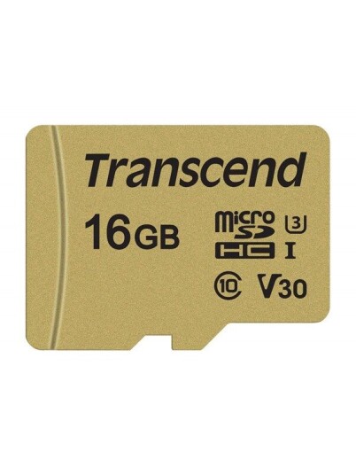 Transcend 500S microSDHC UHS-3 - 16GB Transcend 500S microSDHC UHS-3 - 16GB