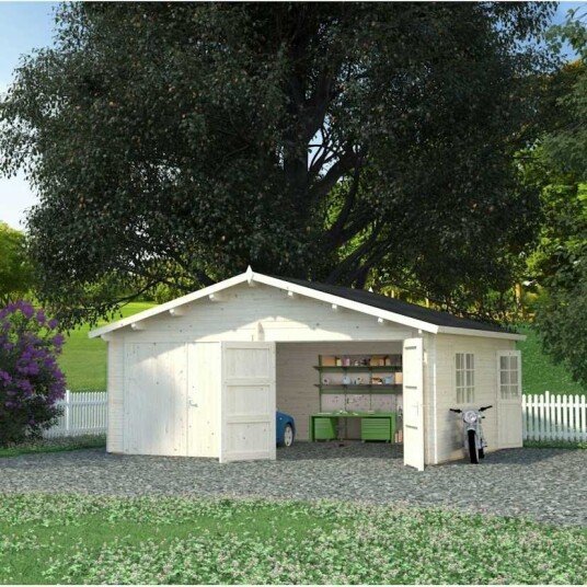 Garasjebod Palmako Roger 28,4 m2 med Slagport Garasjebod Palmako Roger 28,4 m2 med Slagport