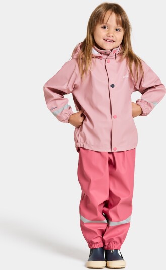 Didriksons Slaskeman Regnsett Soft Pink 100 Didriksons Slaskeman Regnsett Soft Pink 100