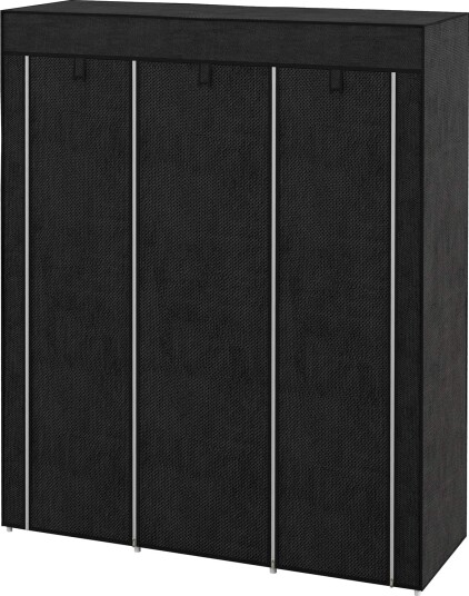 Stoffgarderobe 8 Etasjer Lys grå 125x43x162,5 cm