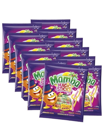 24 stk Mamba Magic Sticks Karamell Stenger med Forskjellige Frukt og Bærsmaker 3,36 kg 24 stk Mamba Magic Sticks Karamell Stenger med Forskjellige Frukt og Bærsmaker 3,36 kg