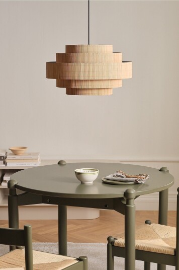 Ellos Home Taklampe Miguel Bamboo Brun
