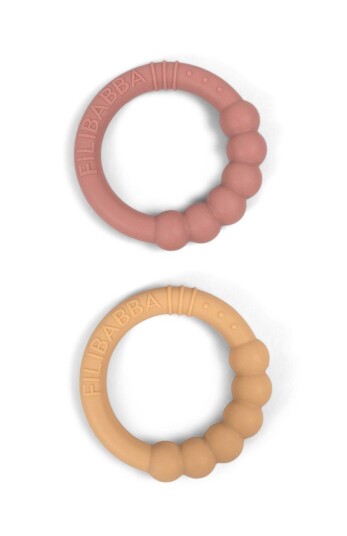 Filibabba Bitering i Silikon 2pk Vintage Rose Filibabba Bitering i Silikon 2pk Vintage Rose