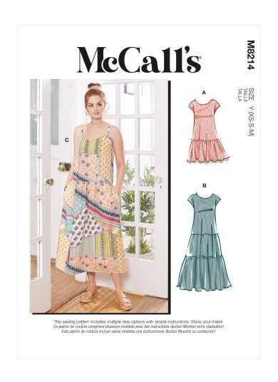 McCall's 8214 - Kjole ZZ (L-XL-XXL)