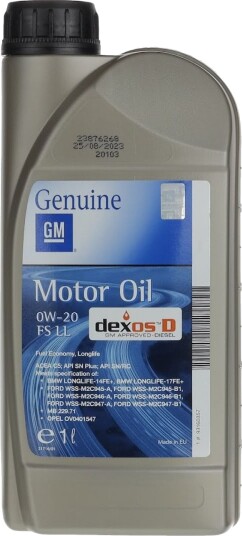 Motorolje GM 0W20 1L Motorolje GM 0W20 1L