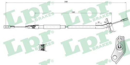 Bremsewire LPR C0453B Bremsewire LPR C0453B