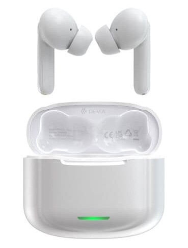 Devia Star E1 True Wirelesshodetelefoner - hvit Devia Star E1 True Wirelesshodetelefoner - hvit