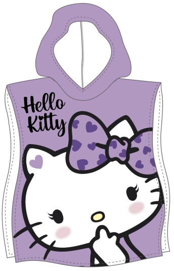 Licens Badeponcho   Myk og koselig Hello Kitty Lett hurtigtørkende barneponcho for barn