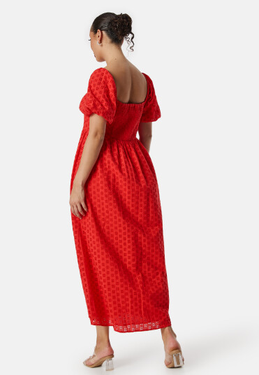 SELECTED FEMME Slfanelli On Off Ankle Dress Flame Scarlet 36
