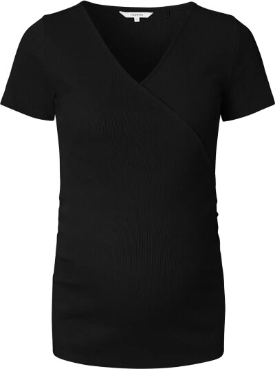Noppies Sanson Nursing Rib Top Ss P090 BLACK L Noppies Sanson Nursing Rib Top Ss P090 BLACK L