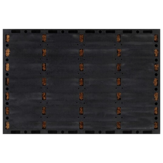 Dørmatte rektangulær 40x60 cm gummi og kokosfiber 8721012224728