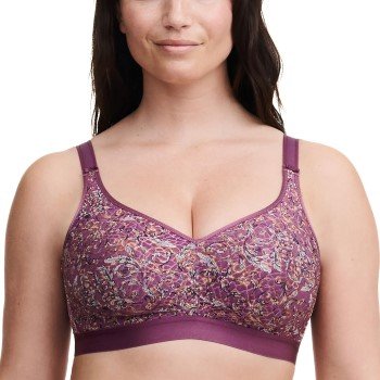 Chantelle BH C Magnifique Wirefree Support Bra Printed lilla D 75 Dame Chantelle BH C Magnifique Wirefree Support Bra Printed lilla D 75 Dame