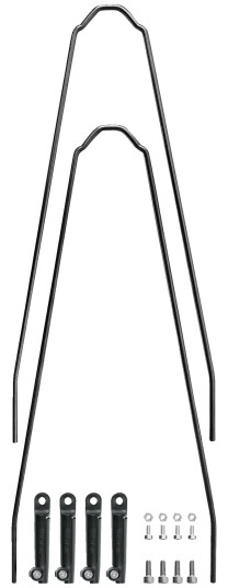 SKS-Germany Velo 47 U-stay kit, u-bøyler til sykkelskjermer STD BLACK