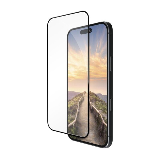 Dbramante1928 Eco-Shield Skjermbeskytter for iPhone 17 Pro - Svart Kant, 9H Hardhet