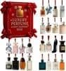 25 26 Luksuriøs parfyme adventskalender 2025 24 dagers nedtellingskalender til jul med 24 parfyme julepynt i 2D akryl Premium Hol lhh2