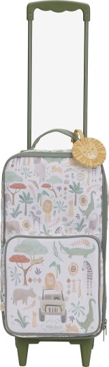 Little Dutch Little Dutch - Suitcase - Safari Friends - GREEN - One Size