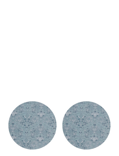 Noble House Place Mat Corc Round Morris 2-P - Blue - 38X38CM