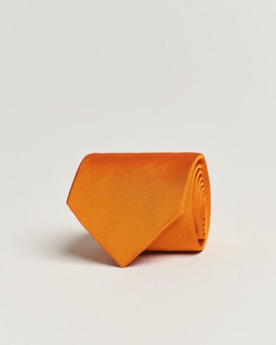 Amanda Christensen Plain Classic Tie 8 cm Orange