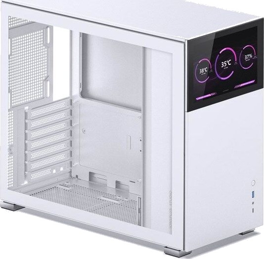 Jonsbo D41 Miditower Kabinett med Tempered Glass Hvit Jonsbo D41 Miditower Kabinett med Tempered Glass Hvit