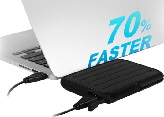 Silicon Power Armor A66 Ekstern Harddisk 1 TB 2.5" USB 3.2 Svart