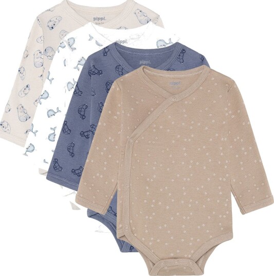 Pippi Flint Stone Body Omslags Ao Printed 4 Pack 62
