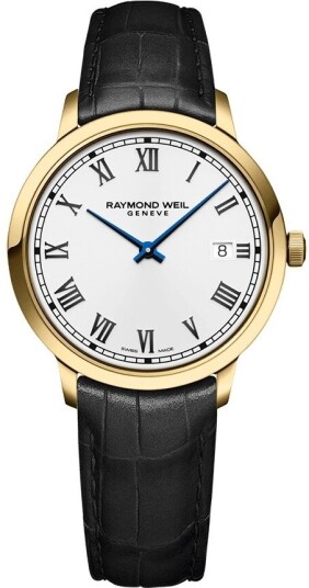 Raymond Weil Herreklokke 5485 PC 00359 Toccata Hvit/Lær Ø39 mm