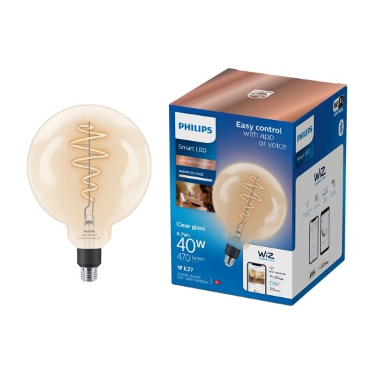 PHILIPS CL FILAMENT-SMARTPÆRE 6,7W G200 E27 PHILIPS CL FILAMENT-SMARTPÆRE 6,7W G200 E27