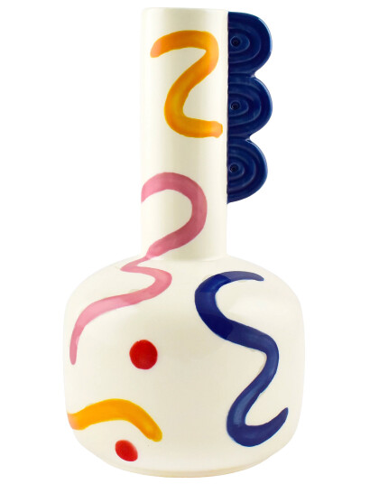 Que Rico Vase - Lucas - Pintura Locura - Multi/patterned - 19 CM Que Rico Vase - Lucas - Pintura Locura - Multi/patterned - 19 CM