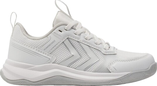 Hummel Innesko Power Stack LC Jr White Hummel 30 Innesko Hvit Sølv