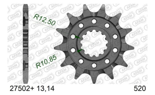 AFAM Framdrev #520 SC - Kawasaki KX450+ KLX450 AFAM Framdrev #520 SC - Kawasaki KX450+ KLX450