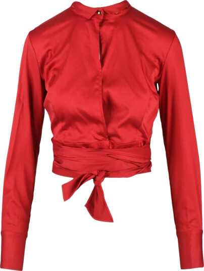 Elisabetta Franchi Dame Bluser & Skjorter Rød S, Elisabetta Franchi Dame Bluser & Skjorter Rød S,