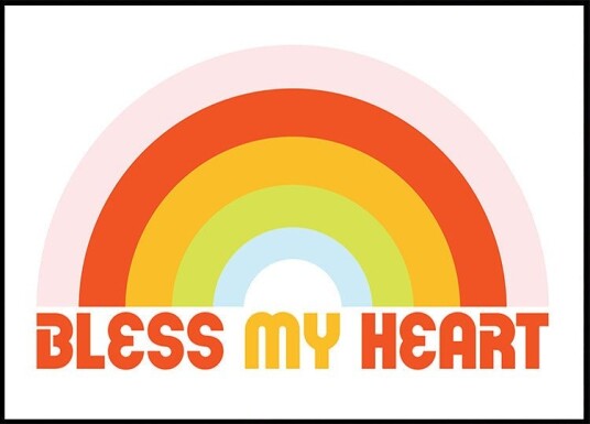 Bless My Heart Rainbow Plakat Plakat / 40x50cm Bless My Heart Rainbow Plakat Plakat / 40x50cm