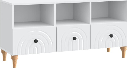  TV skap Hvit 102 x 34,5 x 50 cm Konstruert tre