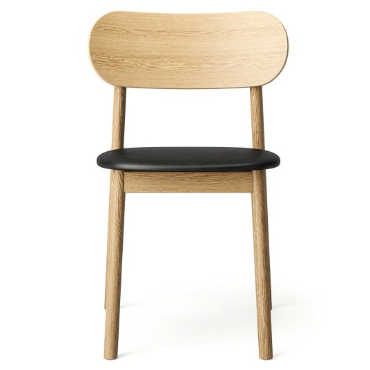 Decotique Elephant Stol Naturlig Eik / Sort Skinn