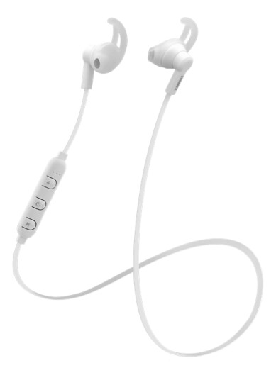 Streetz Stay-In-Ear Trådløse Sport Hodetelefoner Bluetooth m. Mikrofon Hvit Streetz Stay-In-Ear Trådløse Sport Hodetelefoner Bluetooth m. Mikrofon Hvit