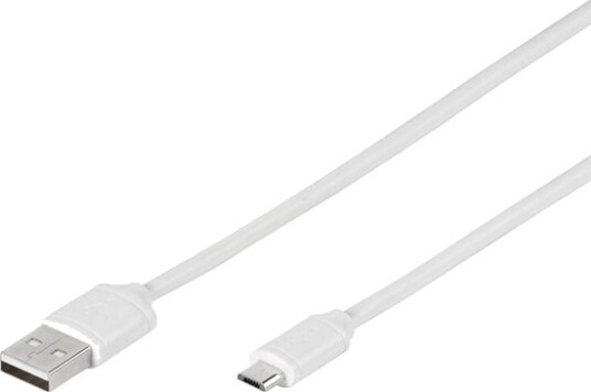 Vivanco Usb 2.0 1M 1 M Usb A Micro-Usb B Usb 2.0 Hankjønn/Hankjønn Hvit